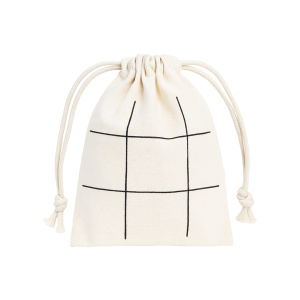 Board & Outdoor Wooden tic-tac-toe game with cotton pouch