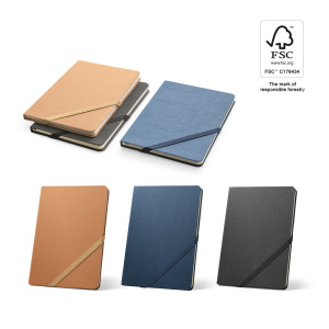 Notebooks HUXLEY A5 notebook with hard cover, made from water-resistant paper